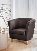 Edler Sessel auf stabilem Holzgrundgestell SCHLAMM