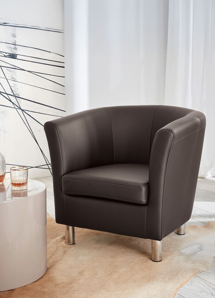 Edler Sessel auf stabilem Holzgrundgestell SCHLAMM