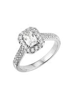 Eleganter Damenring mit synth. Zirkonia 