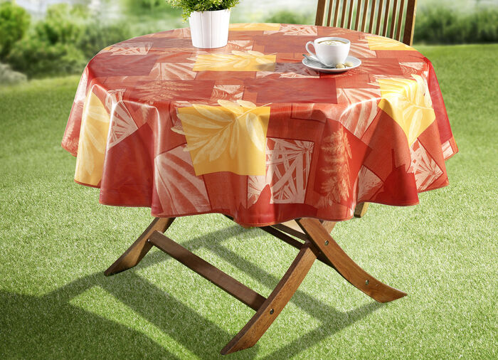 Wachstuch-Serie mit farblich abgestimmtem Schrägband TERRA