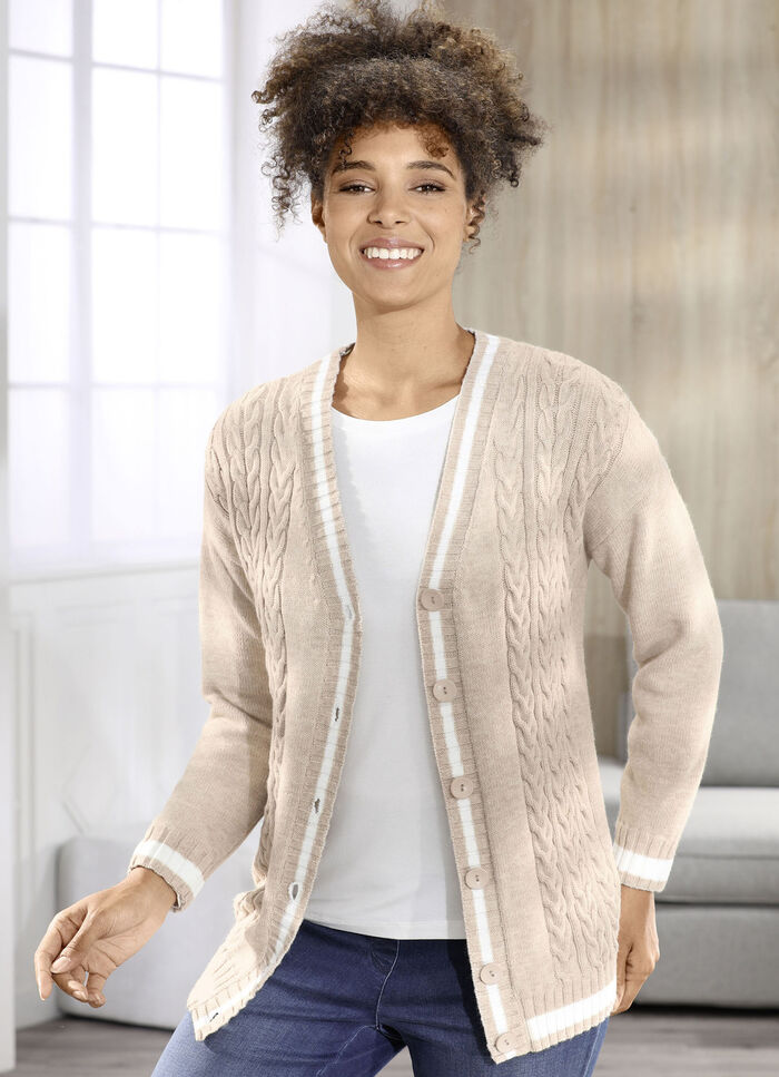 Strickjacke in weicher Qualität 