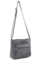 Laurina, Tasche, Damen, mit verstellbarem Umh&auml;ngeriemen GRAU