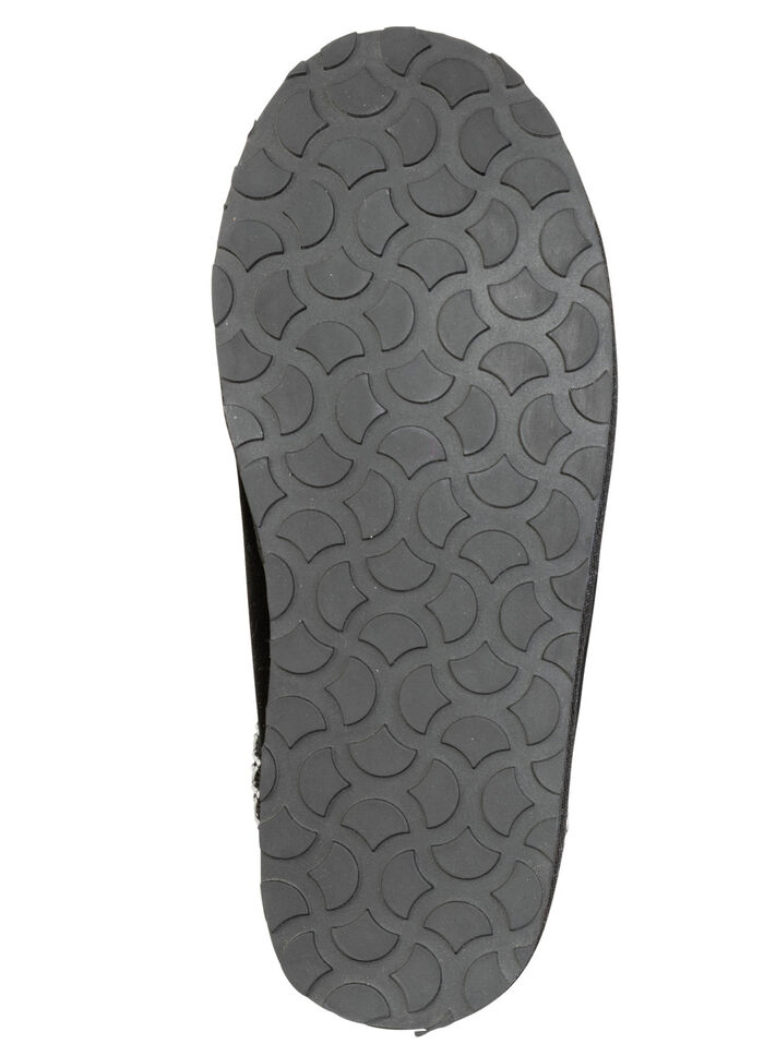 ELENA EDEN, warme Damen-Clogs, mit Lammfell SCHWARZ