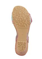 Laura Vita Sandalette mit Bl&uuml;tenschmuck 