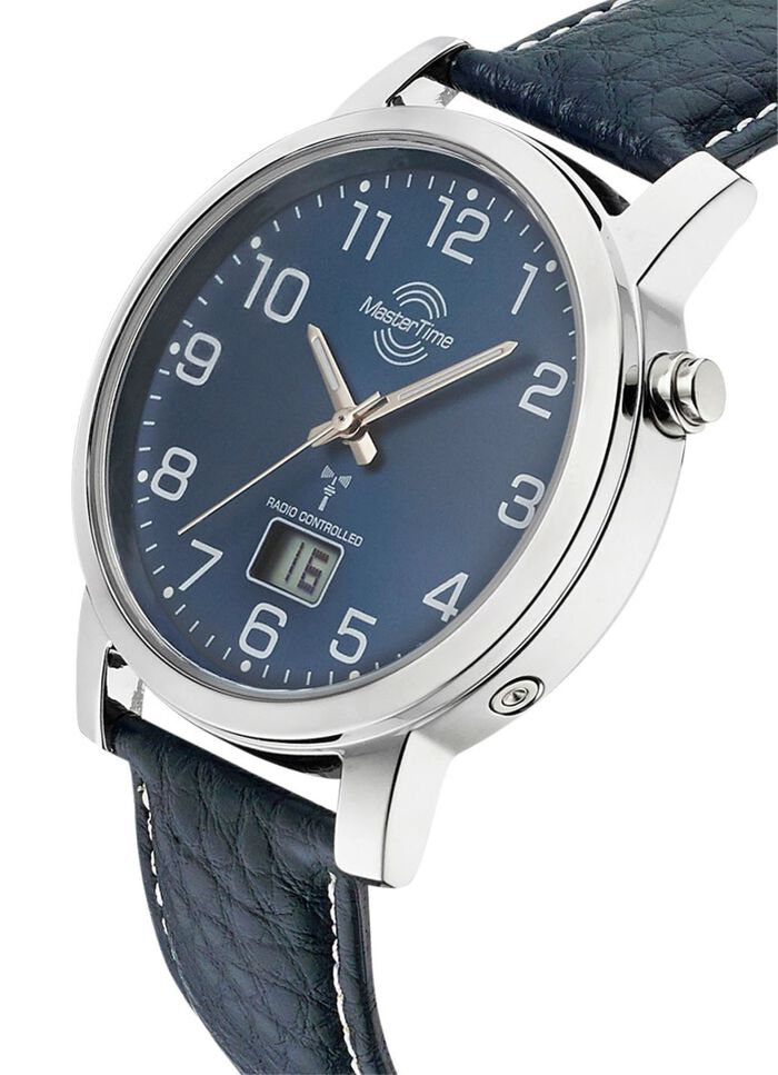 Sch&ouml;ne Herren-Lederarmbanduhr 