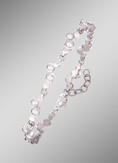 Armband aus Titan mit synth. Zirkonia 