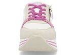 Remonte Schn&uuml;r-Sneaker aus Nappaleder CREME-BUNT
