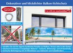 Balkon-Sichtschutz mit Karibik-Motiv 