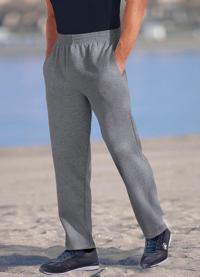 Jogginghose aus reiner Baumwolle in 5 Farben DUNKELGRAU