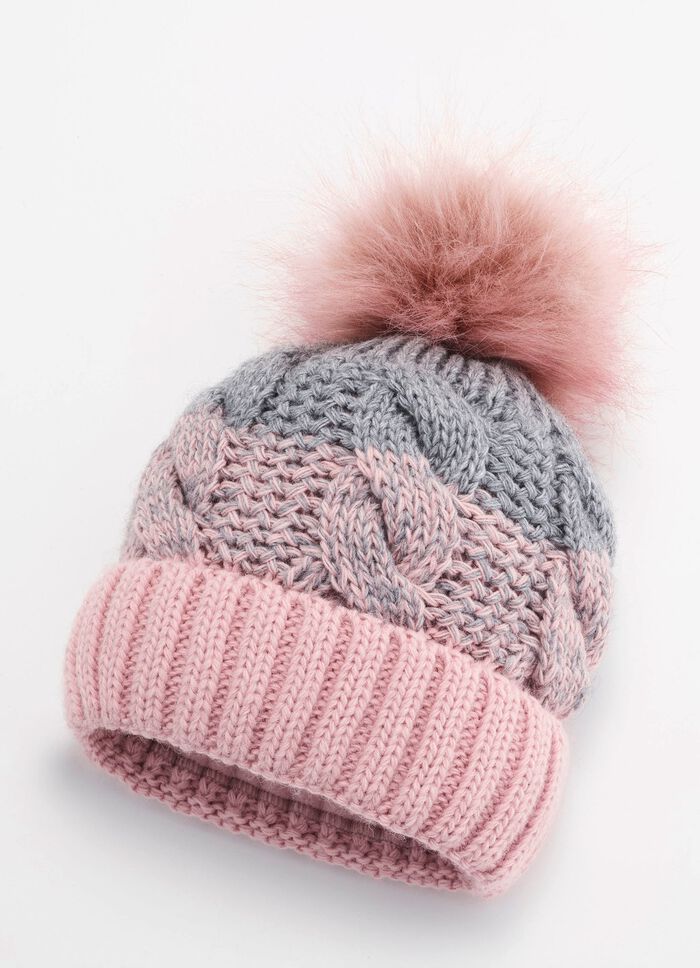 Warme Damen-M&uuml;tze, mit Umschlag ROS&Eacute;