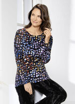 Exquisites Shirt mit Rundhalsausschnitt 