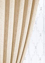 &Uuml;bergardinen-Garnitur mit Universalschienenband CREME