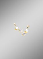 Tolle Ohrstecker mit S&uuml;&szlig;wasser-Zuchtperlen und Zirkonia 