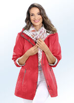 Jacke mit abnehmbarer Kapuze ROT