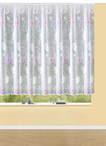 Blumenfenster-Store mit Universalschienenband FLIEDER