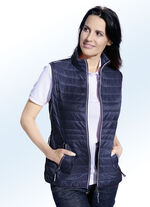 Funktionsweste mit Kontrastpaspelierungen MARINE