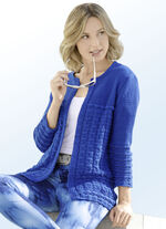 Strickjacke in toller Struktur ROYALBLAU