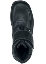 GINO GALANTE, atmungsaktive Herren-Boots, Winterschuhe, mit Klettverschluss SCHWARZ