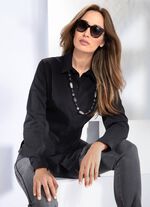 Bluse mit Hemdkragen 