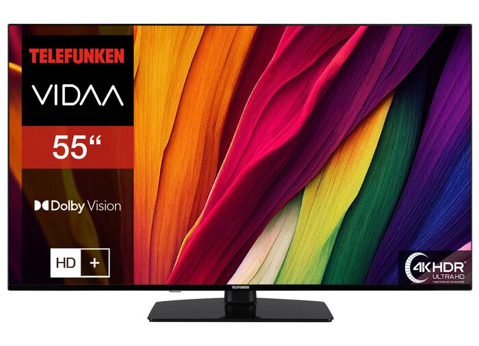 Telefunken 4K-UHD-Smart-LED-Fernseher SCHWARZ