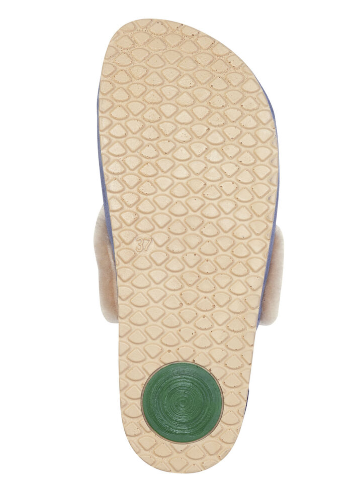 Mubb, warme Damen-Hausschuhe, Weite H, mit Lammfell JEANS