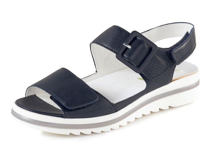 Waldl&auml;ufer Sandale mit Zier-Schnalle MARINE