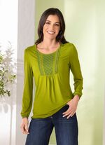 Shirt mit Schlaufenknopfverschluss 