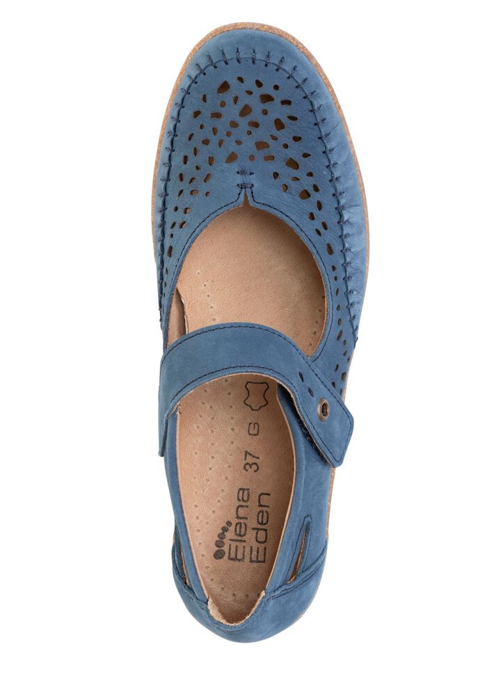 ELENA EDEN Slipper aus luftig durchbrochenem Leder 