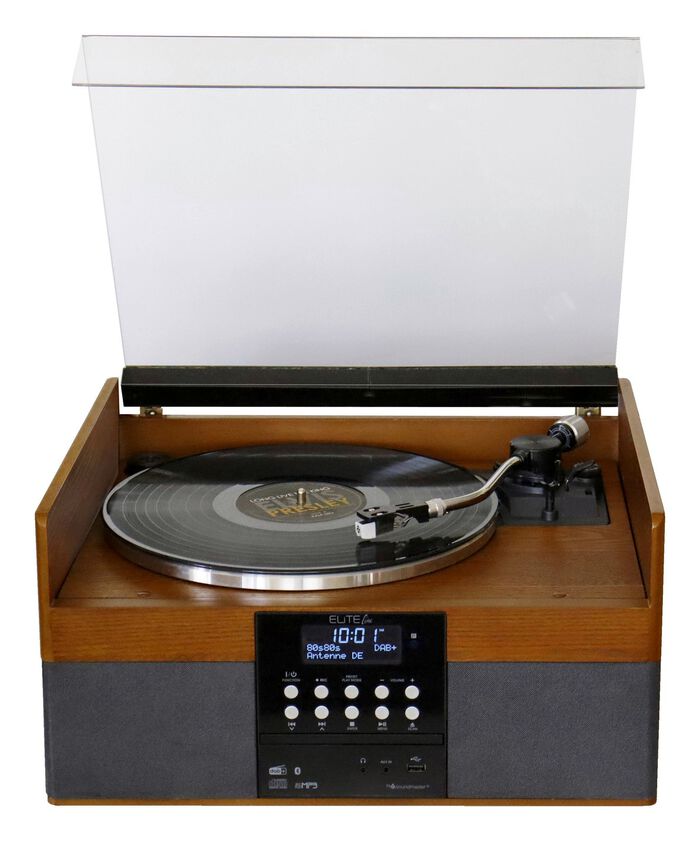 Stereoanlage im Echtholzgeh&auml;use 