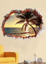 3D-Wand-Tattoo Strand 