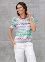 Tunika mit farbbrillantem Druck 