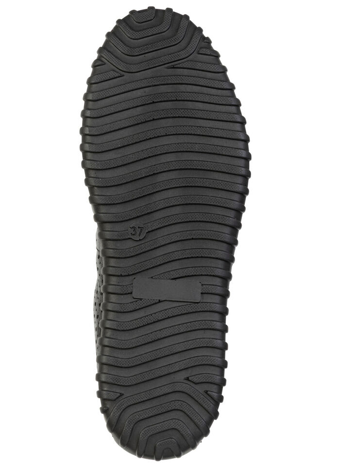 ELENA EDEN, sommerliche Damen-Ballerinas, Weite G, mit herausnehmbarem Fu&szlig;bett SCHWARZ