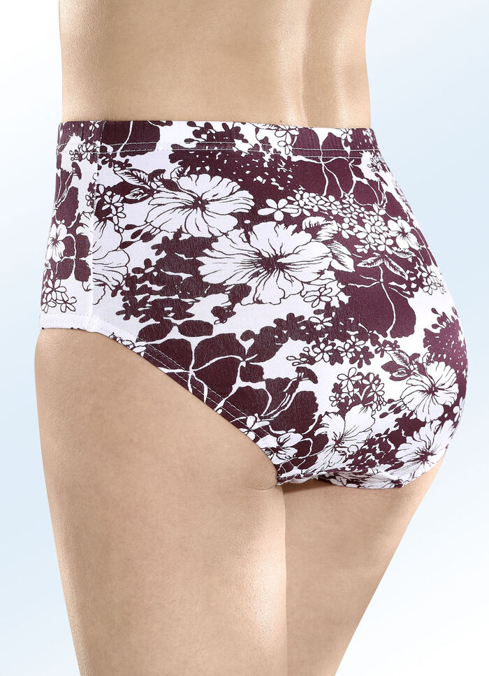 Fünferpack Slips mit Gummizug im Bund 