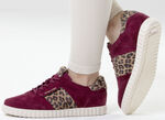 Peter Kaiser, trendige Damen-Sneaker, mit herausnehmbarem Fußbett BORDEAUX-BRAUN