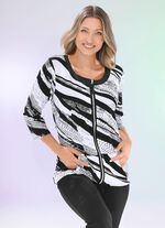 Shirtjacke mit durchgehendem Rei&szlig;verschluss 