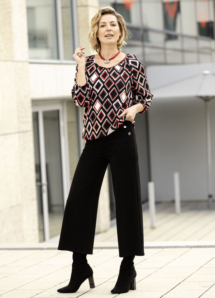 Culotte mit Zierknöpfen SCHWARZ
