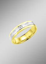 Klassischer Trauring in Bicolor 