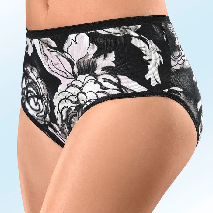 Viererpack Slips mit elastischen Abschl&uuml;ssen 