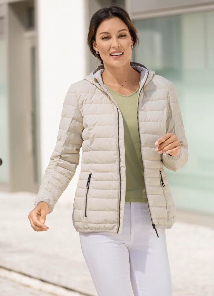 Funktionsjacke mit fester Kapuze KITT-WEISS