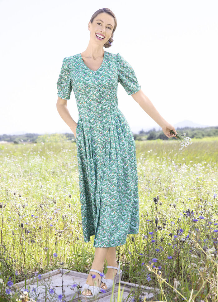 Landhauskleid mit Floral-Dessin 