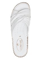 ELENA EDEN Schlauchriemchen-Pantolette WEISS