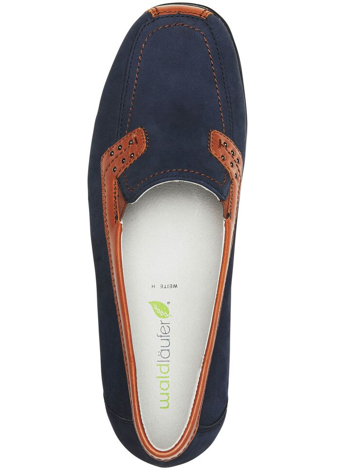 Waldl&auml;ufer, bequeme Damen-Slipper, Weite H, mit herausnehmbarem Fu&szlig;bett 