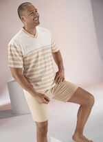 G&ouml;tting Shorty mit V-Ausschnitt, Naturfaser 