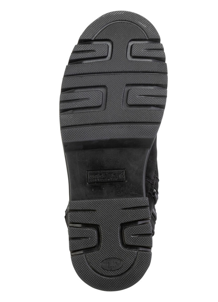 Waldl&auml;ufer Stiefelette aus Rind-Nubukleder SCHWARZ