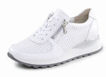 Waldläufer, sportliche Damen-Sneaker, Weite H, mit herausnehmbarem Fußbett WEISS
