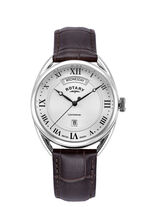 Rotary Quartz-Herrenuhr mit Lederband