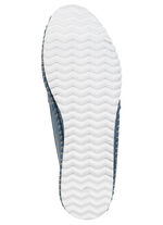 Andrea Conti, klassische Damen-Slipper, Weite G, mit herausnehmbarem Fu&szlig;bett BLAU