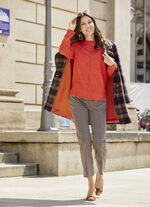 Pullover mit Raglanärmeln ORANGE-MELIERT