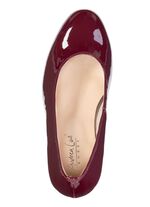 Andrea Conti, schicke Damen-Pumps, aus gl&auml;nzendem Lackmaterial BORDEAUX