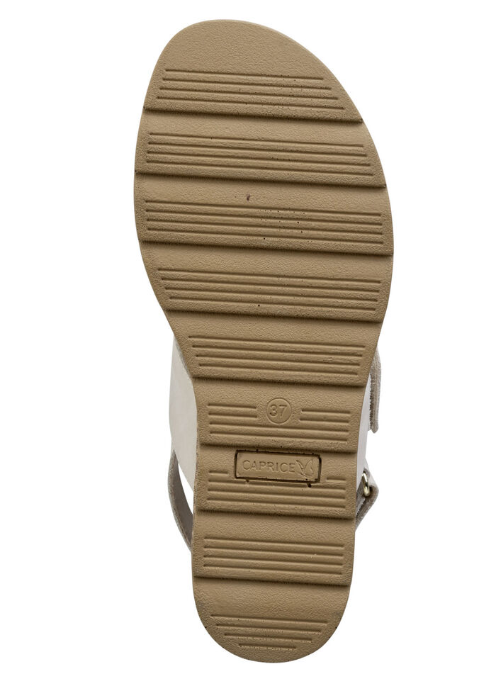 ELENA EDEN Sandalette aus feinem Nubukleder ECRU